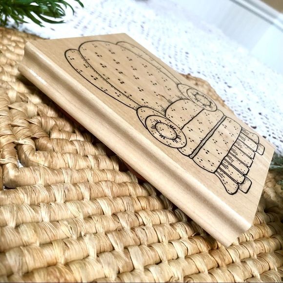 Set of 2 Vintage 1990s Wood Rubber Scrapbook Stamp Handcrafted Teddy Bear - Picture 8 of 16